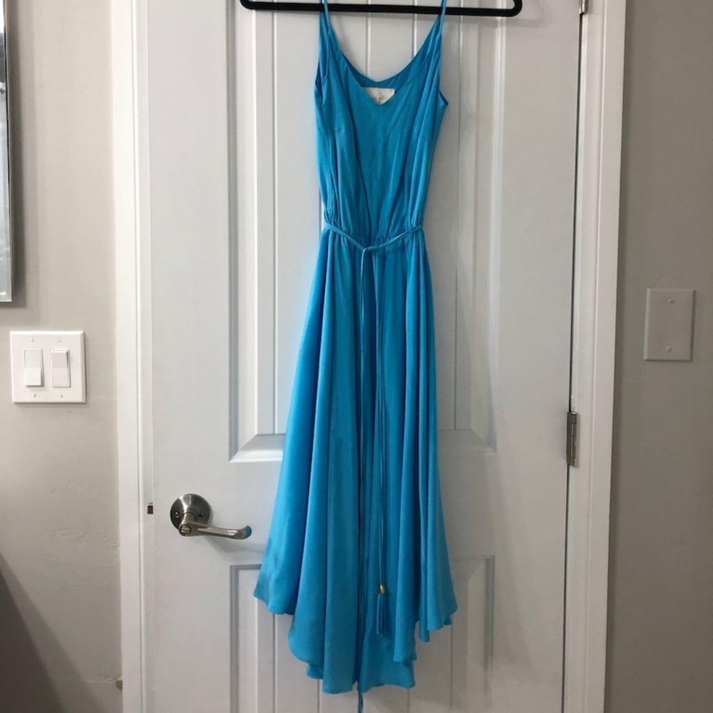 Silk midi dress